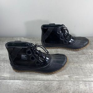 Sorel NL2209 Out N About III Rain Duck Women’s Leather Booties Boots Size 8